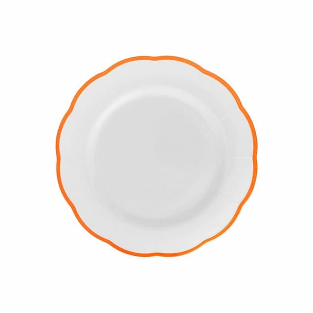 Тарелка с цветным кантом (оранжевый) 20,9 см Bitossi Petalo PET00502 Bordo ruggine