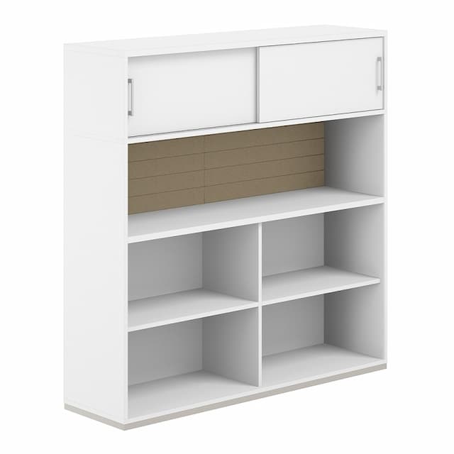 Стеллаж-комбо 1438 односторонний Norden Allegro AG.252.110.662.BG с антресолью и экраном тканевым высоким