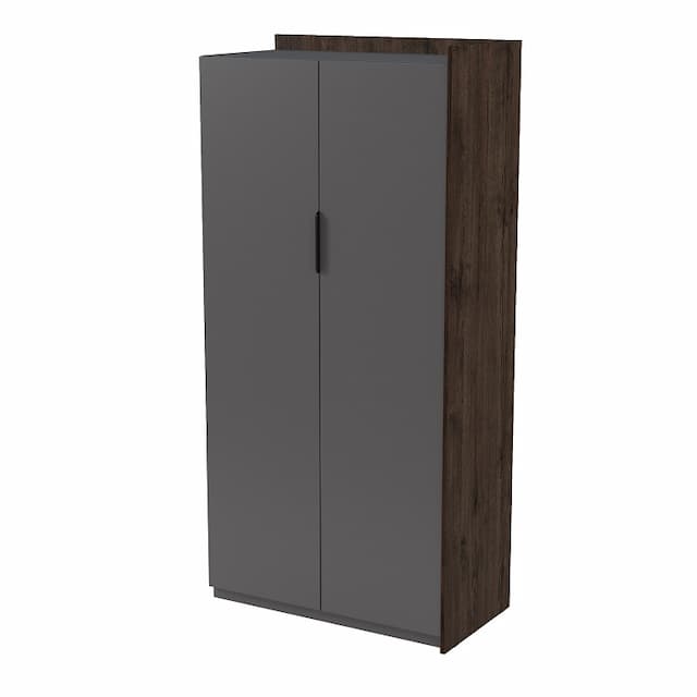 Модуль шкафа для одежды конечный Алсав MAGNETIC 15ШО-К.189 (884х460х1828) брауни/graphit