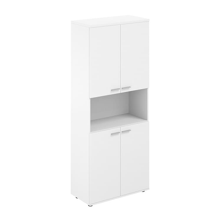 Шкаф высокий с нишей Norden Сигма SG.861.WH.WH.WH