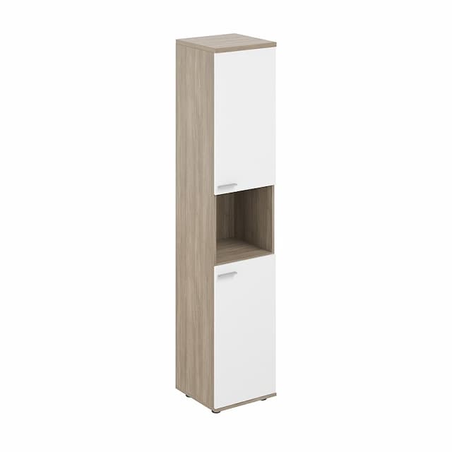 Шкаф высокий с нишей правый Norden Сигма SG.866.OD.WH.WH.R