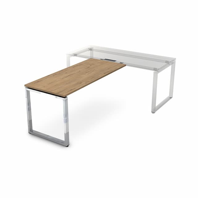 Брифинг приставка АЛСАВ Gloss line НБП-О.004 teakwood/металл глянец