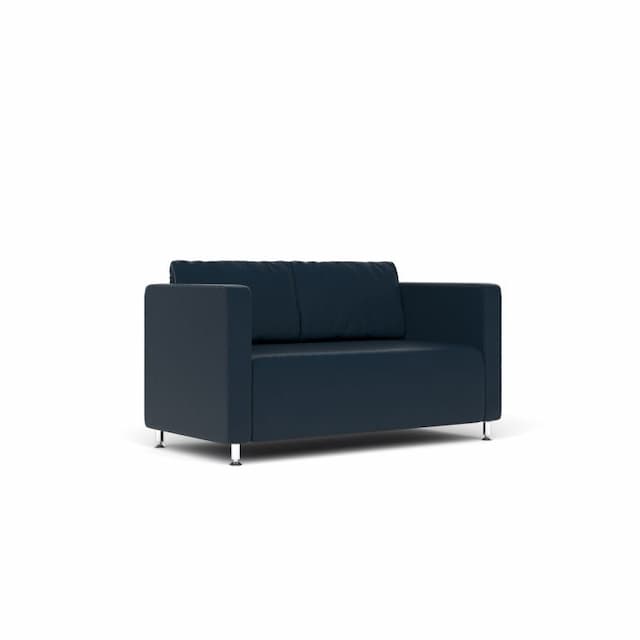 Диван 2-х местный Юнитекс РОБИН Rb.001.01 экокожа премиум / синяя