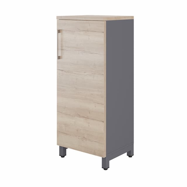 Шкаф распашной Kobor HR/3-45/40/M graphite/natural