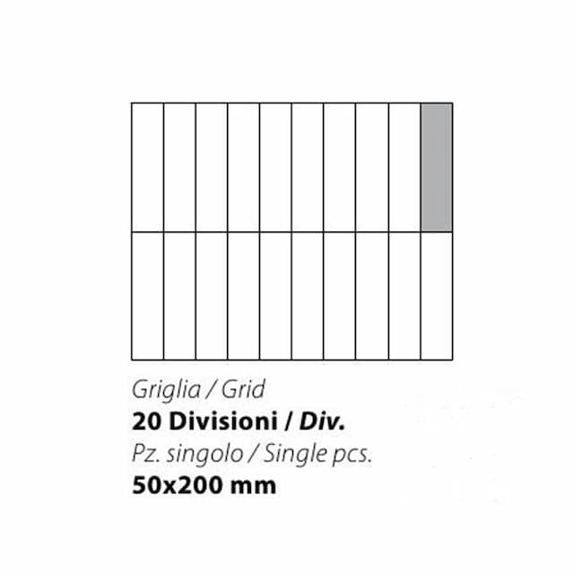 Решетка PANERO G 20 50X200 MM для SQ G RP
