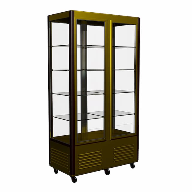 Витрина кондитерская Полюс LATIUM D4 VM 800-1 (R800C Сarboma бежево-коричневый, стандартные цвета)