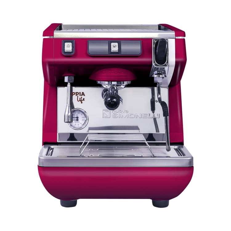 Кофемашина-полуавтомат NUOVA SIMONELLI APPIA LIFE 1GR S 220V RED+HIGH GROUPS
